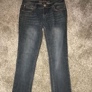 Women's Dark Wash Straight Jeans - Unbranded